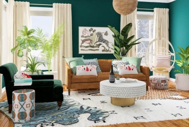 Không gian nội thất nhà phố theo phong cách Tropical kết hợp không gian xanh
